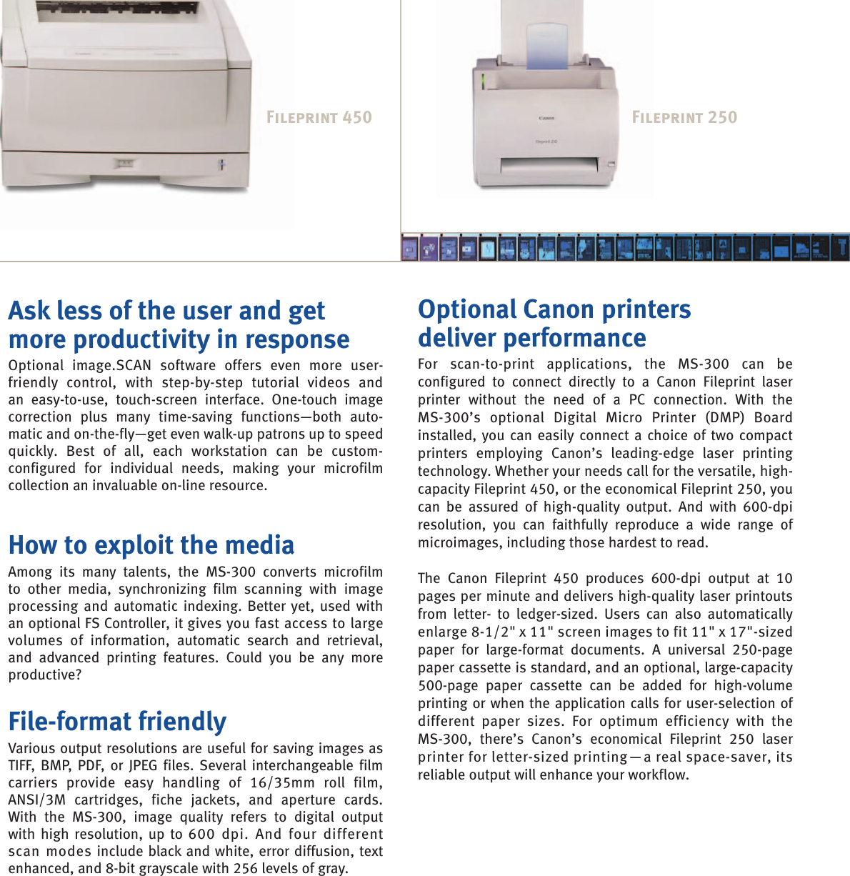 Canon Microfilm Scanner 400 User Manual